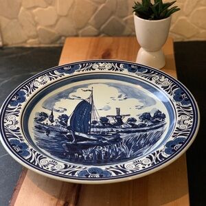 BLAUW DELFT | Hand Painted Blue and White Vintage Plate